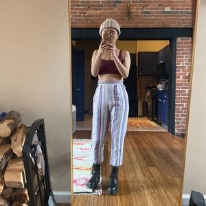 Funky vintage high rise ankle pants
